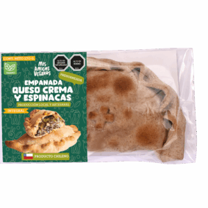 Empanada vegana queso crema y espinacas