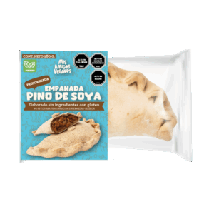 Empanada vegana de pino de soya sin ingredientes con gluten